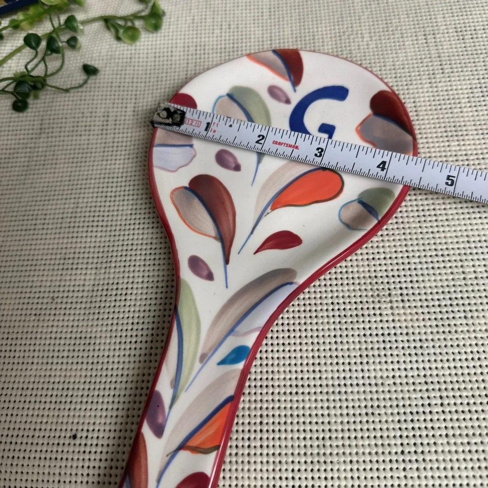 Anthropologie Tivoli Monogram Spoon Rest  Letter 